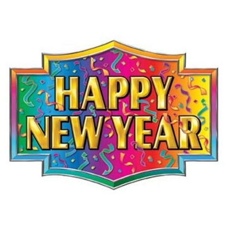 Beistle - 88080 - Happy New Year Sign- Pack of 12