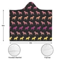 thumbnail image 3 of Wearable Blanket,Rainbow Puppy Hooded Wearable Flannel Blanket for Adults & Teens,Winter Poncho Shawl Wrap Cape Cozy Anti-Pill,50"x60", 3 of 5