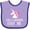 Lavender and Purple, variant on Inktastic Gigi and Grandpa Love Me Unicorn Grandchild Girls Baby Bib