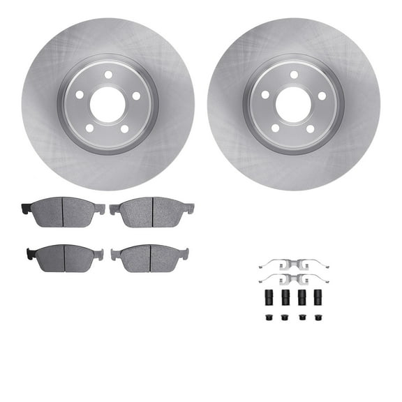 Dynamic Friction Company Front Brake Rotors with 5000 Advanced Brake Pads includes Hardware 6512-99134