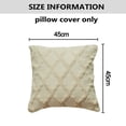thumbnail image 2 of Fundas de almohada decorativas de Lojalitet, juego de fundas de almohada de sofá de lana sintética de felpa suave, beige, 2 of 6
