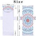 thumbnail image 3 of Funda para silla de playa, toalla de playa Mandala con bolsillos de almacenamiento, funda plegable y ligera para tumbona para tomar el sol (Boho, 75x210cm), 3 of 5
