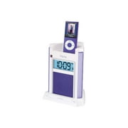 iHome iH4U Alarm Clock - Speaker dock - for portable use - purple - for Apple iPod (4G, 5G); iPod classic; iPod mini; iPod nano; iPod touch (1G, 2G, 3G)