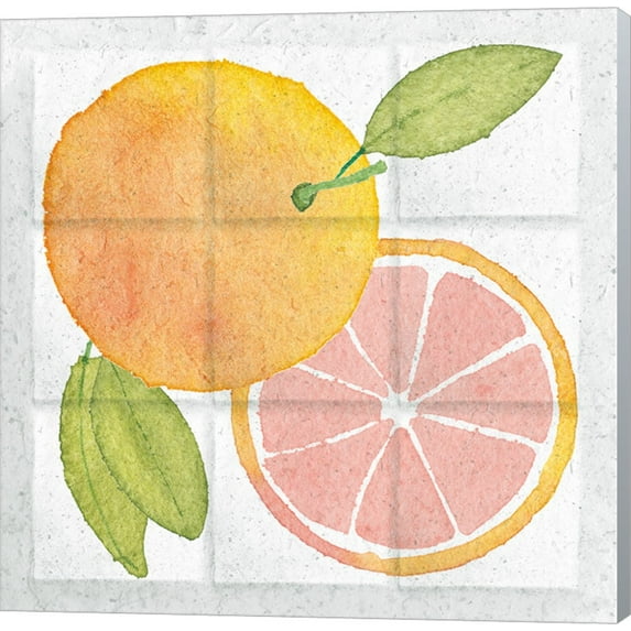 Citrus Tile VIII by Elyse DeNeige, Canvas Wall Art