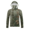 thumbnail image 6 of Dagegui Fishing Hoodies for Men Performance Long Sleeve Hooded Shirts with Face Cover Breathable Summer Sun Protection UV T-Shirt Outdoor Hiking Camo Tops 001 Camouflage S, 6 of 9