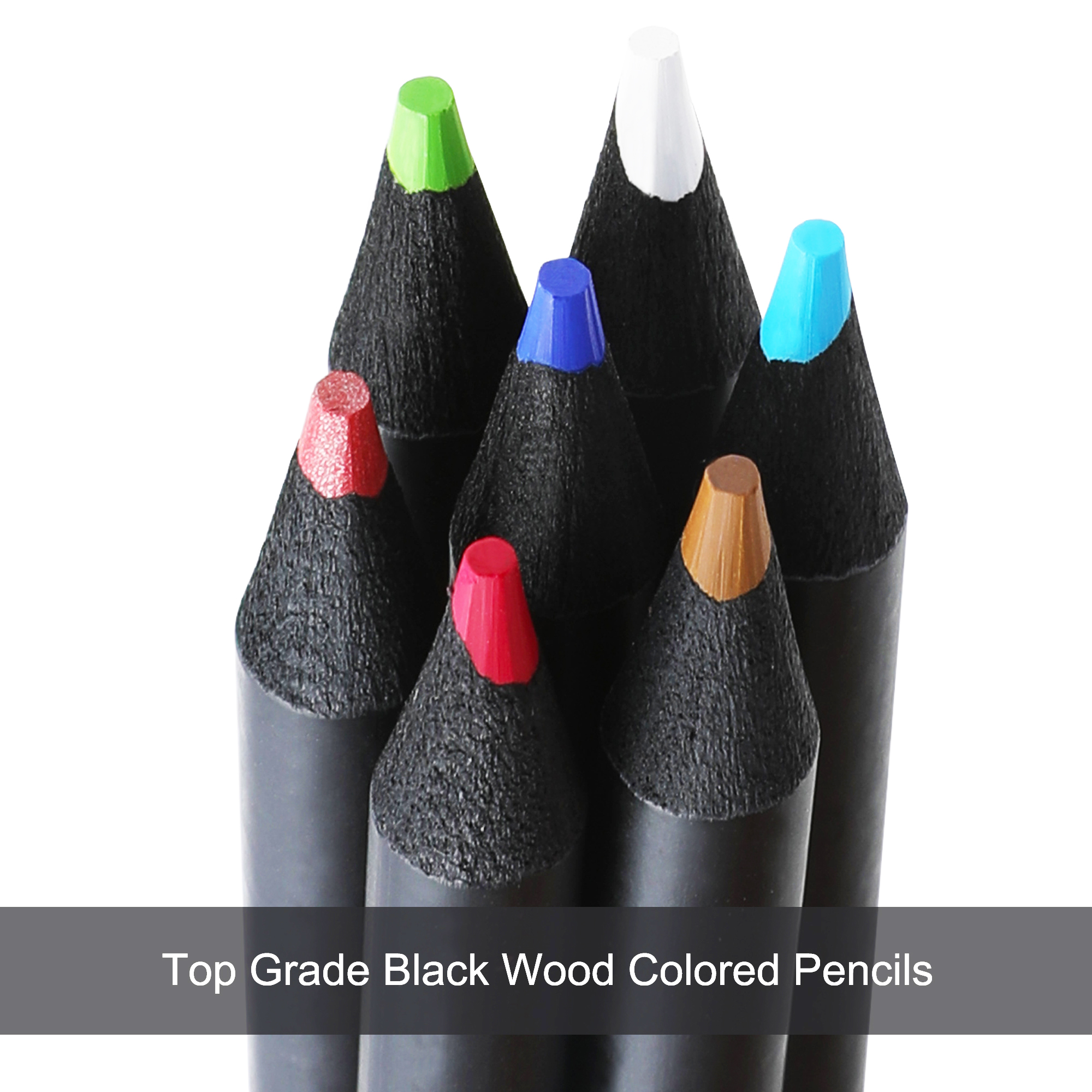 HIFORNY 72-Count Black Edition Colored Pencils photo 5