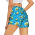thumbnail image 3 of Bixox Women's Cute Car Cartoon pattern 2 in 1 Running Shorts - Lightweight Athletic Workout Gym Yoga Shorts Liner with Pockets - Medium, 3 of 7