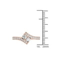 thumbnail image 4 of 1/2 Carat T.W. Diamond 10kt Rose Gold Two-Stone Bypass Band, 4 of 5