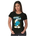 thumbnail image 4 of Hefty Smurf Good Vibes Graffiti Drip Women's T Shirt Ladies Tee Brisco Brands S, 4 of 5
