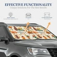 thumbnail image 4 of Balery Autumn In The Forest Welcome Fall Sun Shield 2 Pack For Car Front Windows Foldable Sun Visor Protector Blocks Max Uv Rays And Keeps Your Vehicle Cool For Most Sedans Suv Truck, 4 of 7