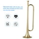 thumbnail image 4 of Corneta de latón Brass C Bugle Call Trompeta chapada en oro Cuerno de caballería con boquilla Instrumento musical para principiantes Banda escolar Orquesta militar (18.7 pulgadas) Tomshoo Corneta de latón, 4 of 6