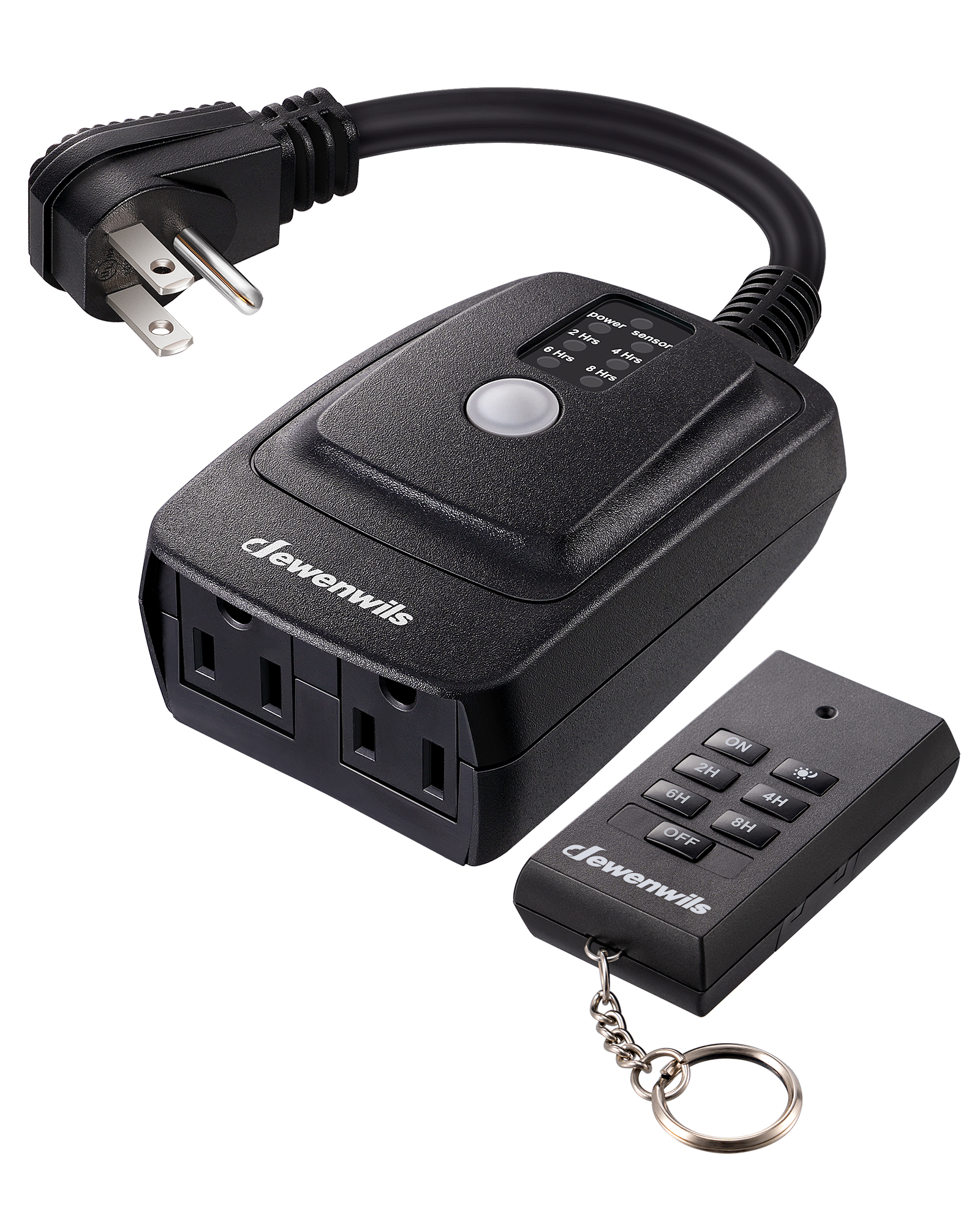 Dewenwils Outdoor Light Sensor Timer with Remote photo 1