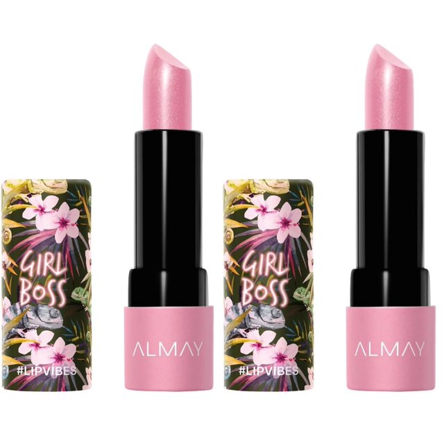 Lápiz labial Almay Lip Vibes Girl Boss, acabado mate, 4 ml, 2 unidades
