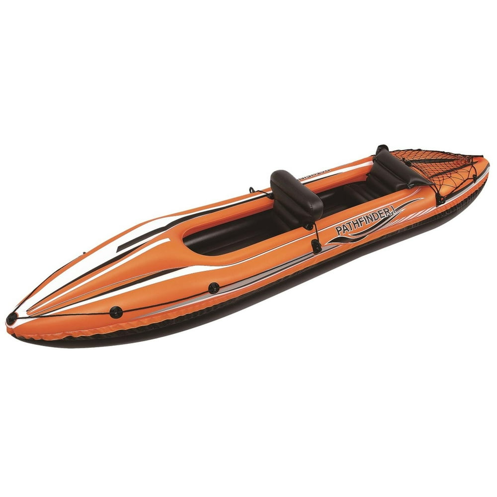 11.5' Orange and Black "Pathfinder I" Inflatable Two Person Kayak
