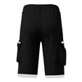 thumbnail image 5 of Men's Casual Cargo Shorts for Everyday Wear with Functional Pockets and Adjustable Drawstring for Comfort and Style Men's Black Shorts Mens Navy Multi Pack, 5 of 5