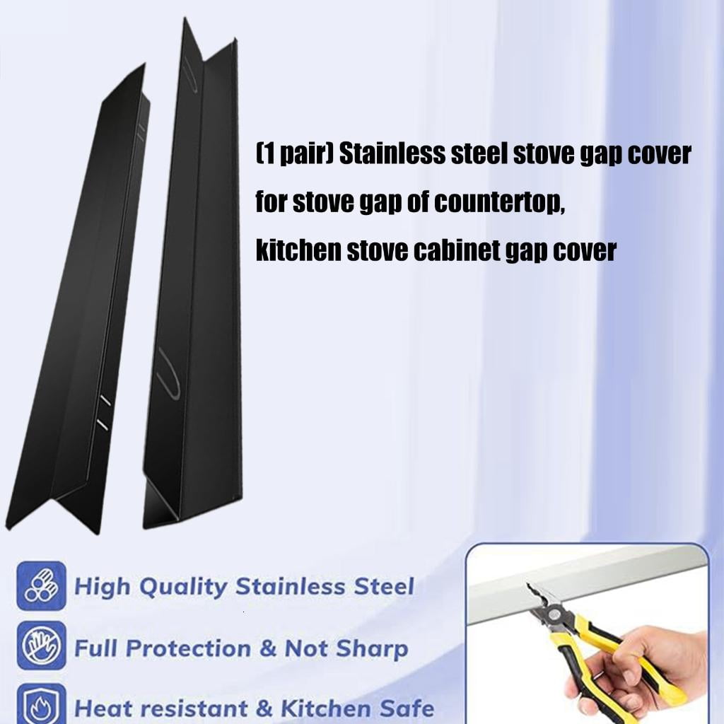 Stove Space Filler Slide Range Rear Filler Kit Stainless Steel Splash for Stove