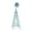 Green, variant on 8ft Windmill Outdoor Decor, Metal Garden Wind Wheel Weather Resistant, Decorative Windmill Weathervane for Yard, Lawn, Farm - Gray