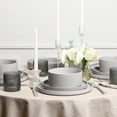 thumbnail image 2 of Stone Lain Haven 16-Piece Dinnerware Set Stoneware, Borosilicate Glass, Service for 4, Grey, 2 of 6