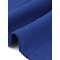 thumbnail image 5 of INSPIRAR CHIC Top de Mujer Cuello Cuadrado Dobladillo Asimétrico Con Cremallera Corset Tops XL Azul Real, 5 of 5