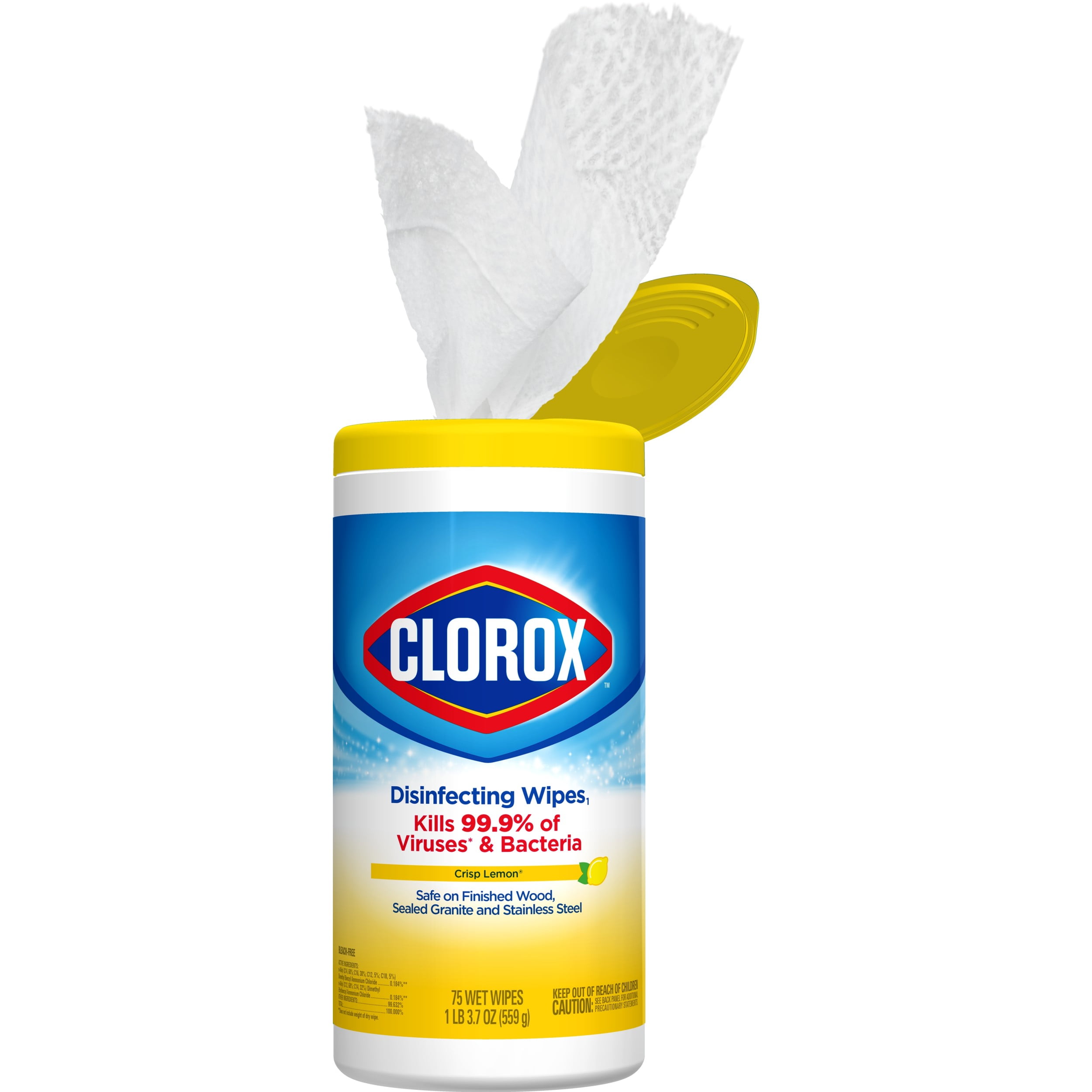 Bleach free cleaning wipes 75 count each pack of 3 clorox disinfecting wipe...
