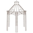 thumbnail image 3 of vidaXL Garden Pavilion Antique Brown 157.5"x101.6"x148.8" Iron, 3 of 5