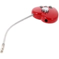 thumbnail image 4 of Mini candado de alambre de acero con código en forma de corazón rojo, estilo elegante para maletas., 4 of 4