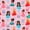 Teal Red Pink, variant on Castle Fairy Stylish Black Girl Twin Bedding 7-Piece,Music Makeup Print Bedding Comforter Set,Purple