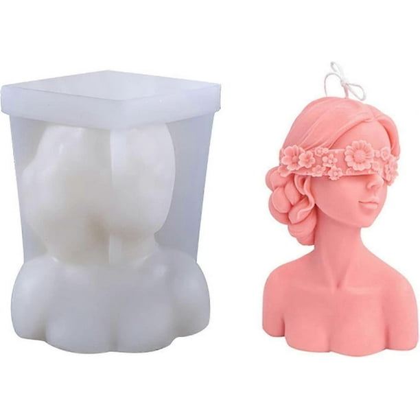 3D Woman Silicone Candle Mold DIY Candle Making Mold Homemade Silicone Mold for Making Soap Perfume