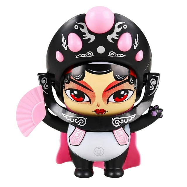 A Sichuan Opera Face Changing Panda Doll Decoration Traditional Chinese Style Handcrafted Collectible Figurine With Five Changeable Faces For Home Office Display 2.96 Oz