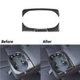 thumbnail image 1 of Carbon Fiber Rear Armrest Cup Holder Trim for Land Rover Discovery Sport 2015-19, 1 of 4