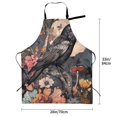 thumbnail image 2 of Kdxio Moonlit Crow Blossoms Apron with Pockets Adjustable Kitchen Aprons for Men Women Waterproof Aprons for Cooking,Drawing,Crafting, Baking Household Cleaning, 2 of 5