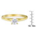 thumbnail image 7 of 14k Yellow Gold 0.38ct TDW Round-cut GIA Certified Diamond Solitaire Engagement Ring (E,VS2), 7 of 7