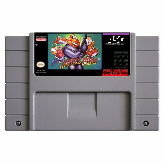 SNES Games Cartridge Super James Pond