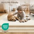thumbnail image 4 of ODIKA 6'x9' Washable Area Rug Easy Care, Non-Shedding, Striped Border Pinstripe Large Solid Seagrass for Queen Size Bedroom Under Bed Master Suite, 4 of 7