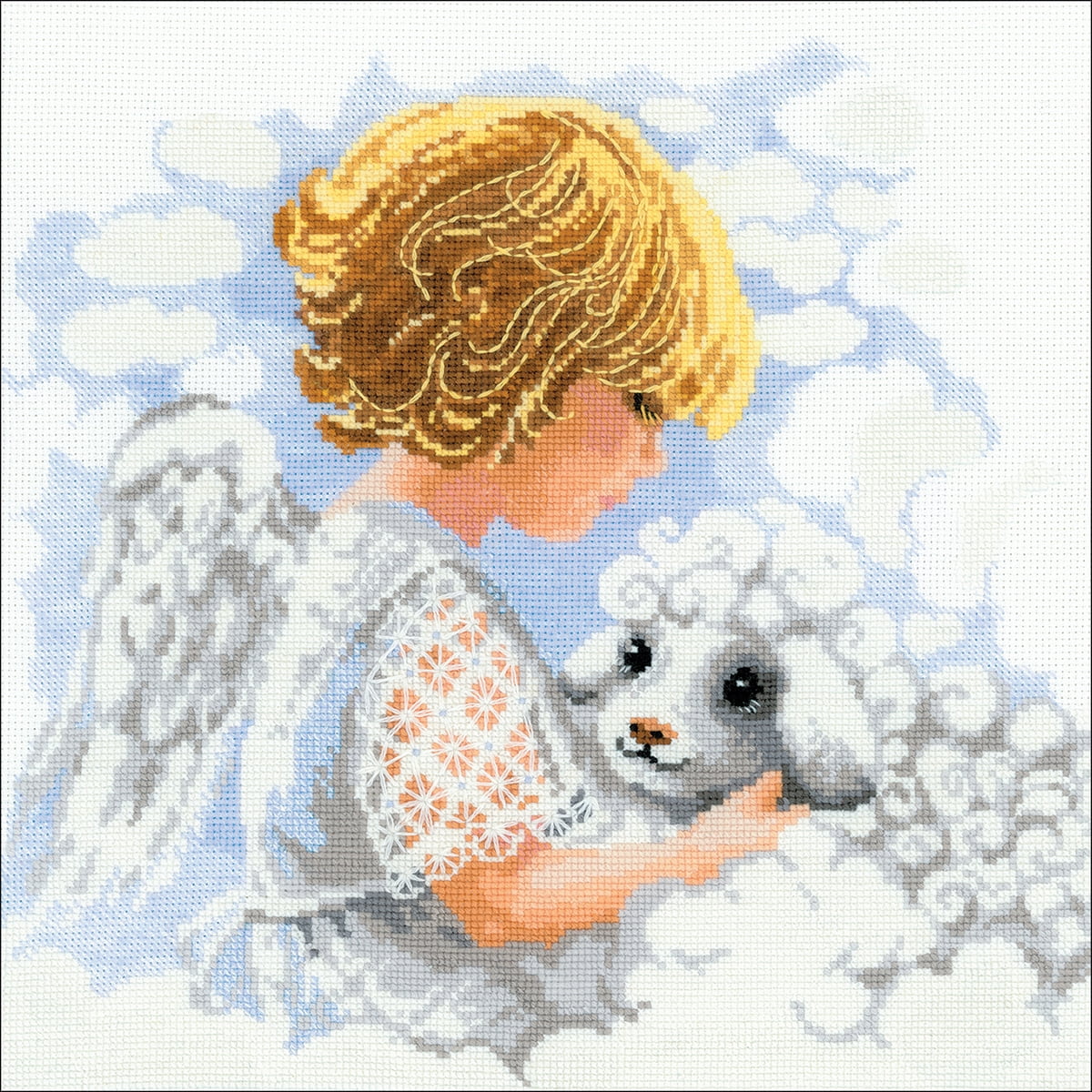 Day Of An Angel Counted Cross Stitch Kit11.75"X11.75" 14 Count