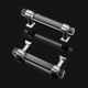 thumbnail image 3 of Probrico Paquete de 15 manijas para gabinetes de cocina, tiradores centrales para gabinetes con orificio de 3 pulgadas, aleación de zinc cromado pulido con perillas de acrílico transparente para gabin, 3 of 5