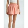 thumbnail image 2 of Linen High Waist Elastic Waist Shorts, 2 of 5