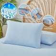 thumbnail image 6 of Nahenduo 3-Piece King Cooling 3pc Sheet Set,Ice Blue, 6 of 8