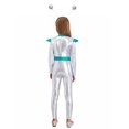 thumbnail image 2 of iiniim Boys Girls Alien Robot Halloween Galaxy Theme Party Shiny Metallic Jumpsuit with Hair Hoop Silver 14, 2 of 7