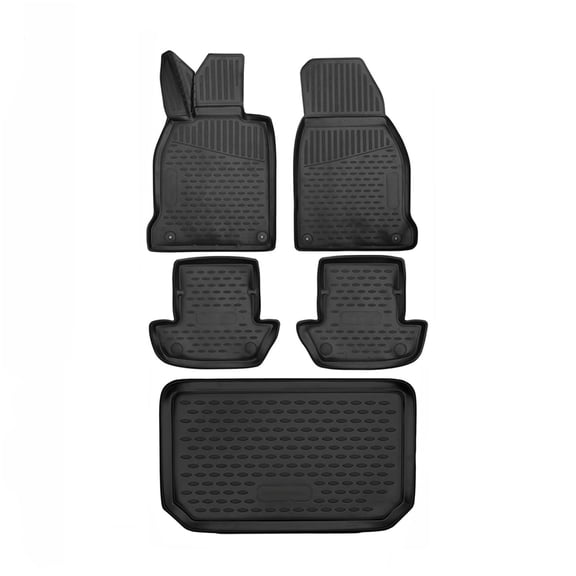 Custom Floor Mats & Cargo Liners for Porsche 911 Coupe 2020-2024 Black 5 Pcs