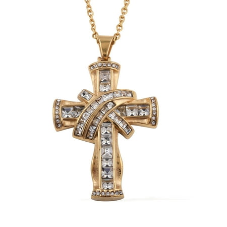 - Square Cross Pendant Necklace 20