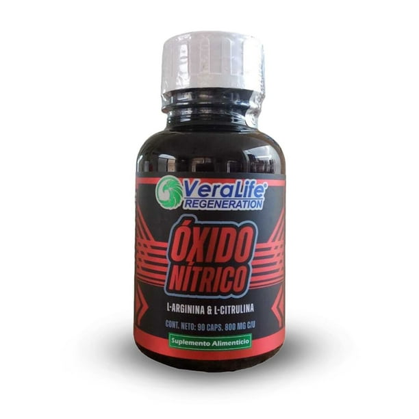 l carnitina oxido nitrico Óxido Nítrico Veralife A Base de L-Arginina y L-Citrulina 90 Cápsulas de  800mg
