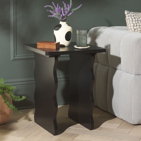 Safavieh Preslyn Modern Wood End Table Matte Black