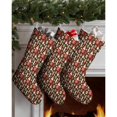 thumbnail image 3 of 3 Pcs Christmas Stockings,Brown Christmas Dessert Pattern Stockings Christmas,14.8'' Xmas Stockings,Christmas Party Favors,Christmas Party Decorations,Christmas Stockings Personalized, 3 of 5