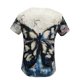 thumbnail image 5 of Camiseta de manga corta suelta con cuello en V y estampado informal a la moda para mujer Pompotops hkajfhjk462208, 5 of 5