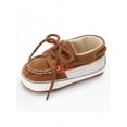 thumbnail image 3 of 0-18M Newborn Baby Boy Girl Soft Sole Crib Shoes Anti-slip Lace-up Sneaker Prewalker, 3 of 6