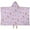 Pastel Princess Castle, variant on Pastel Princess Unicorn Pattern Hooded Bath Towel,50"x30" for Ages 3 To 12 Kids, Quick Dry Lightweight Soft Microfiber Hood Beach Towel Cover Up for Kids