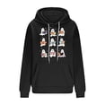 thumbnail image 3 of Maplenight Halloween Sweatshirt Hoodies for Women Ghost Reading Books Graphic Long Sleeve Hooded Womens Tops with Pocket, 3 of 4