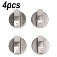 thumbnail image 3 of 4 pcs Universal Gas Stove Knobs Cooker Oven Hob Control Knobs Switch 6mm Silver, 3 of 5