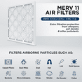 thumbnail image 2 of 16x30x1 MERV 11, MPR 1000 Pleated AC Furnace 1" Air Filters. Case of 12. Actual Size: 15-1/2 x 29-1/2 x 3/4, 2 of 7